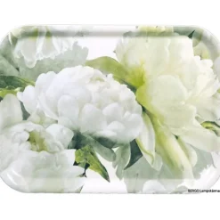 Bricka 27x20cm Peonia Chartreuse