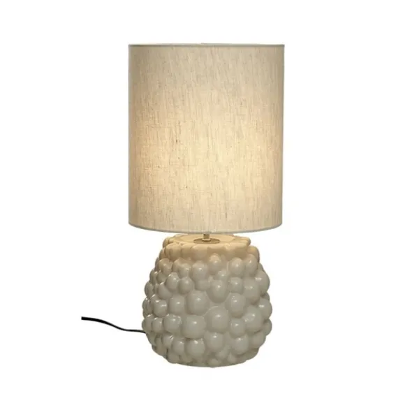 BUBBLES bordlampa, naturvit/beige