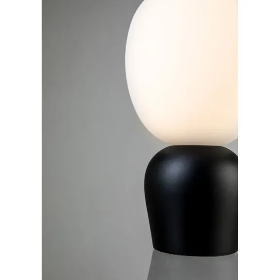 Buddy bordslampa, svartstruktur/opal