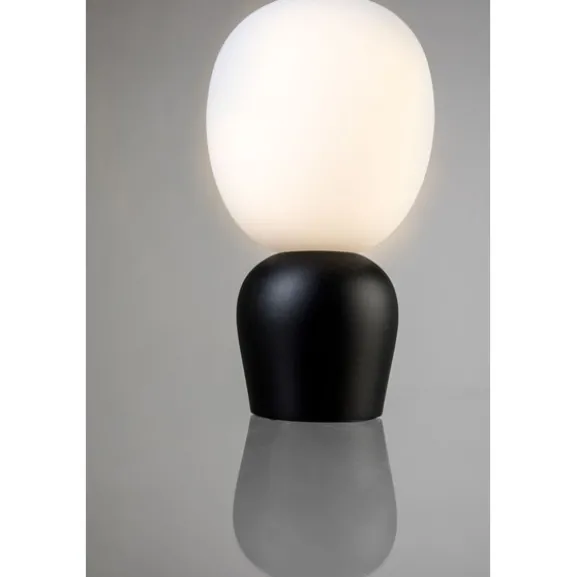 Buddy bordslampa, svartstruktur/opal
