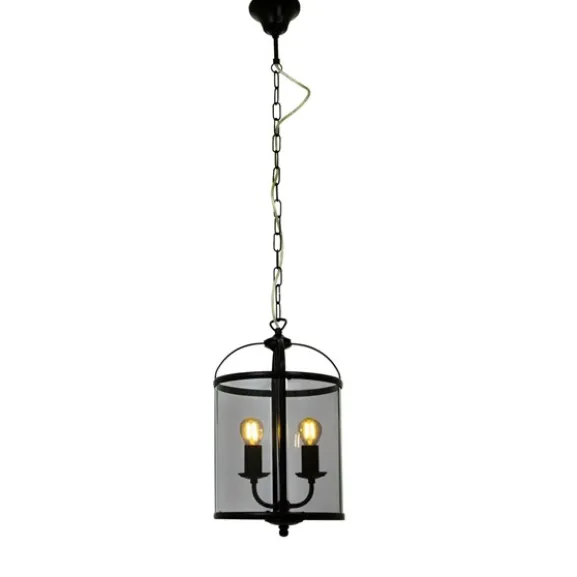 BUDGIE taklampa Ø23, svart/rök