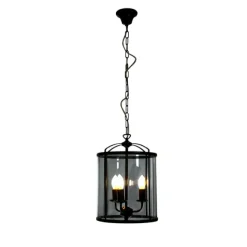 BUDGIE taklampa Ø28, svart/rök