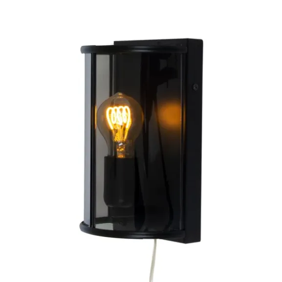 BUDGIE vägglampa, svart/rök