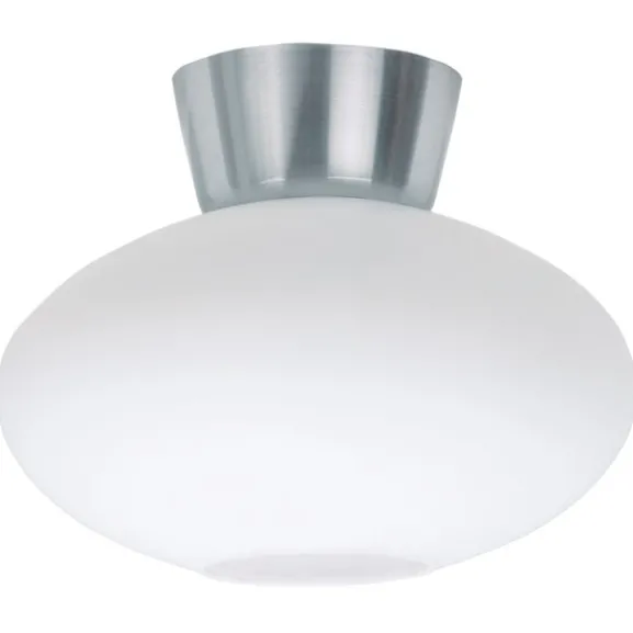 Bullo plafond, aluminium/opalglas 27cm