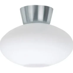 Bullo plafond, aluminium/opalglas 27cm