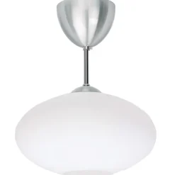 Bullo plafond m.stång, aluminium/opalglas 27cm