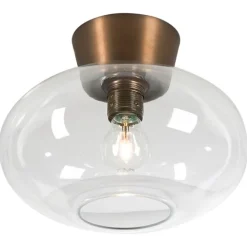 Bullo plafond, oxid/klarglas 27cm