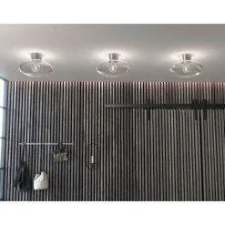 Bullo XL Plafond, Alu/Klarglas 38cm