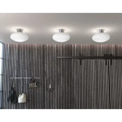 Bullo XL Plafond, Alu/Opalglas 38cm