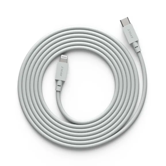 Cable 1 USB C to Lightning, Gotland Gray 2m