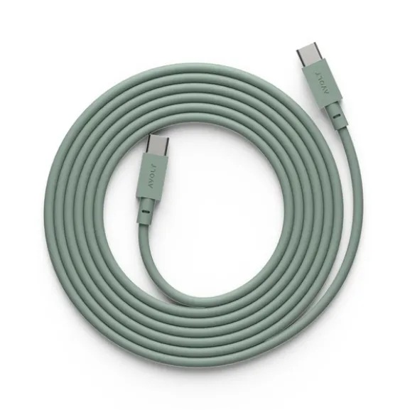 Cable 1 USB-C to USB-C, Oak Green 2m