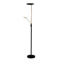 Cadiz uplight, svart/mässing 186cm