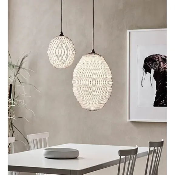 Caleo 2 Medium taklampa, vit/brons 35cm