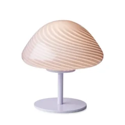 Candy Mini Mush bordslampa, glashuvud, metallfot Lilla