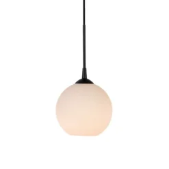 Capo pendel, svartstruktur/opalglas 20cm