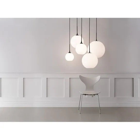 Capo pendel, svartstruktur/opalglas 25cm