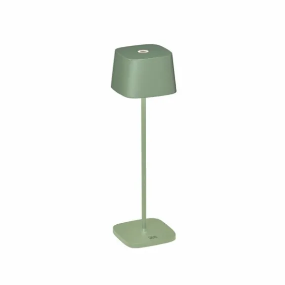 Capri bordslampa grön fyrkantig