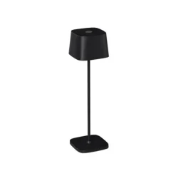 Capri bordslampa svart fyrkantig