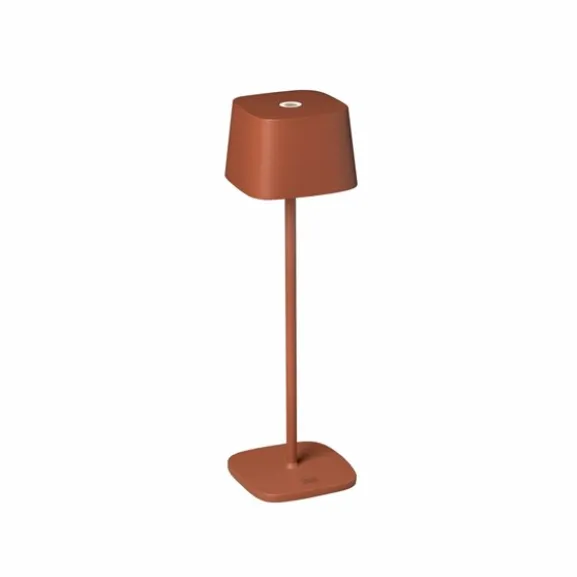 Capri bordslampa terrakotta fyrkantig