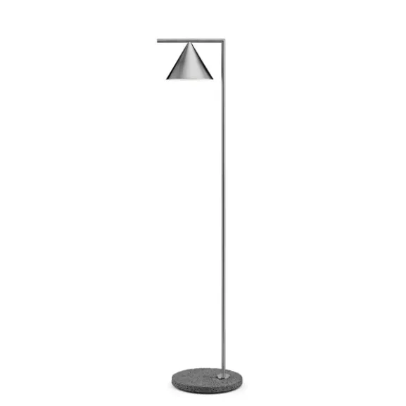 Captain Flint golvlampa, rostfritt stål 153,7cm