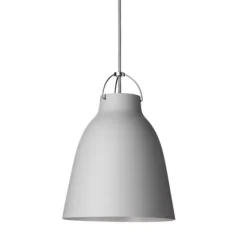 Caravaggio P2 taklampa, matt ljusgrå 25,8cm