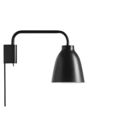 Caravaggio Read vägglampa, mattsvart 33,8cm