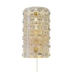 Carl Fagerlund vägglampa, mässing/glas 25cm