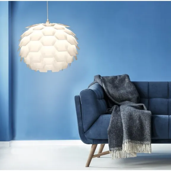 CARPATICA taklampa, vit 60cm
