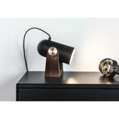 Carronade bord/vägglampa, mattsvart 16cm
