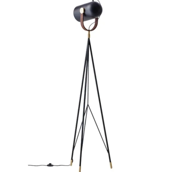 Carronade hög golvlampa, mattsvart 170-175cm