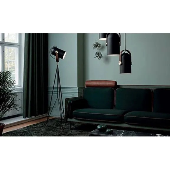 Carronade hög golvlampa, mattsvart 170-175cm