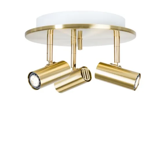 Cato 3 spotlight LED, mässing 22,5cm