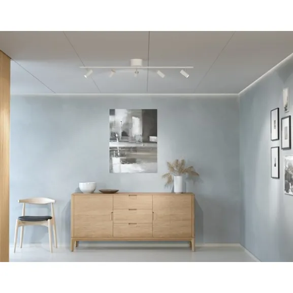 Cato 5 spotlight skena LED, mattvit 120cm