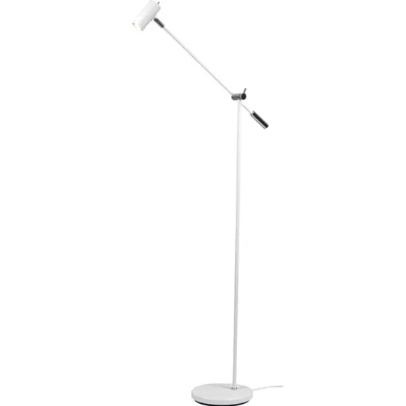 Cato golvlampa LED, mattvit 133,9cm