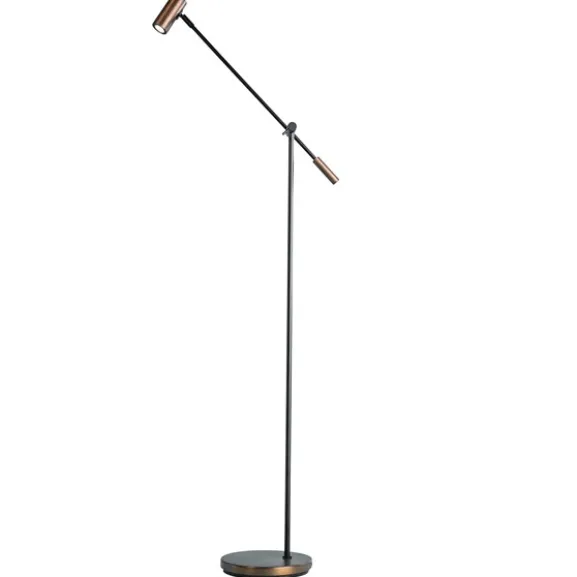 Cato golvlampa LED, oxid 133,9cm