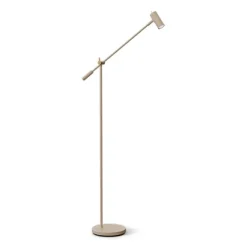 Cato golvlampa nougat/mässing DIM