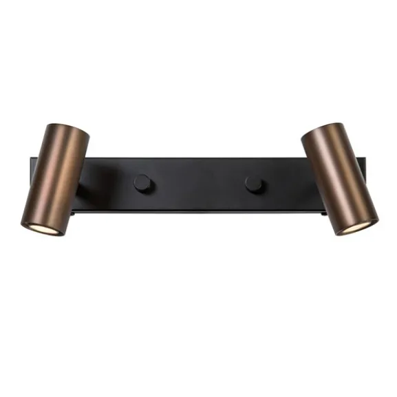 Cato vägglampa dubbel LED, oxid 15,4cm