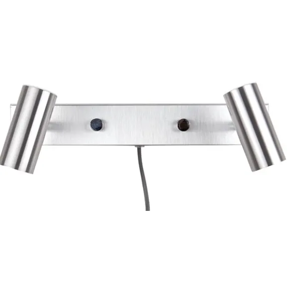 Cato vägglampa dubbel LED, aluminium 15,4cm