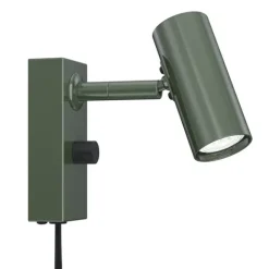 Cato vägglampa forest green/svart single