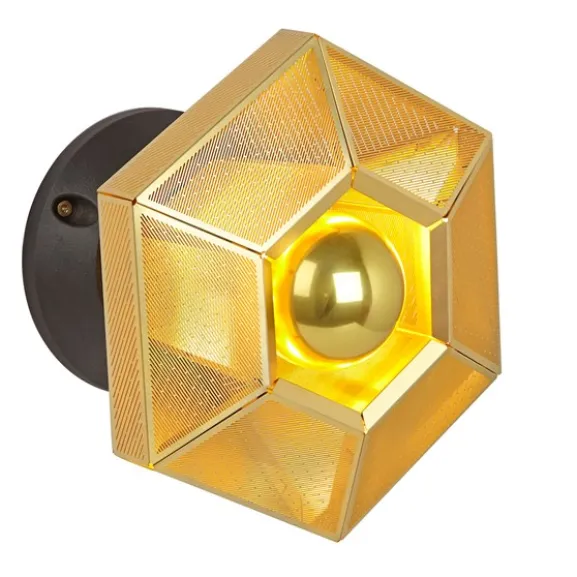 Cell Wall vägglampa, mässing 20cm