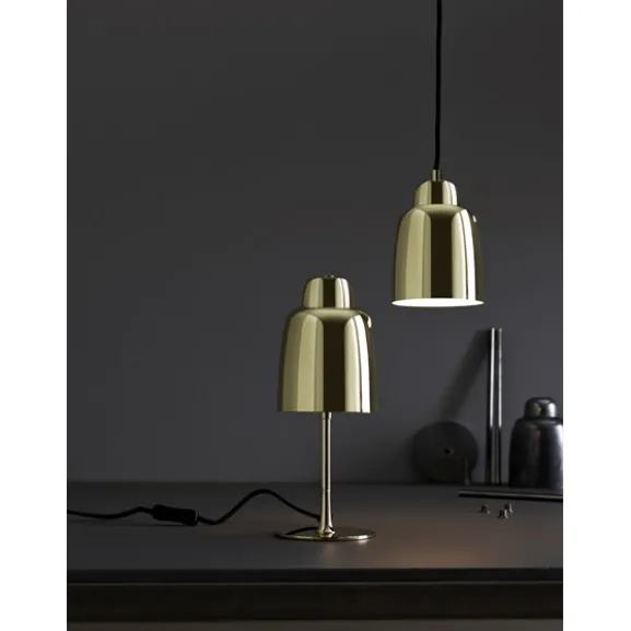 Champagne bordslampa, krom