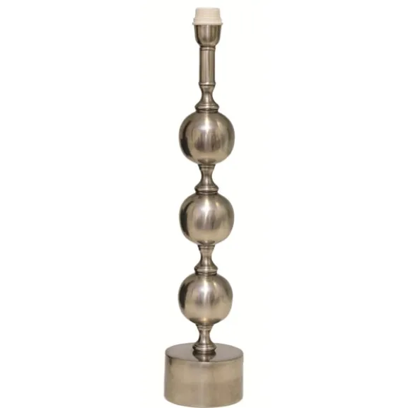Charlotta Lampfot Mellan Antik silver 12,5cm