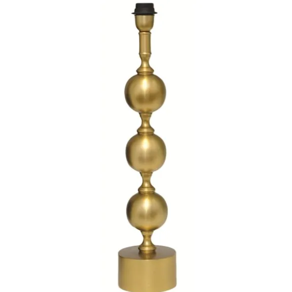 Charlotta Lampfot Mellan Antik mässing 12,5cm