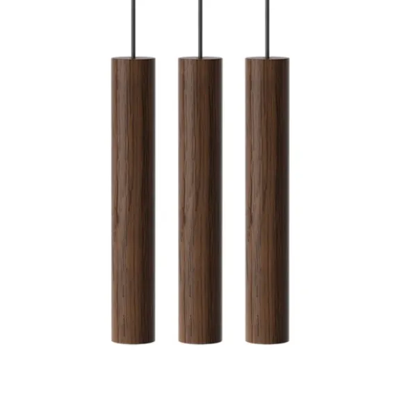 Chimes Cluster 3 taklampa, mörk ek