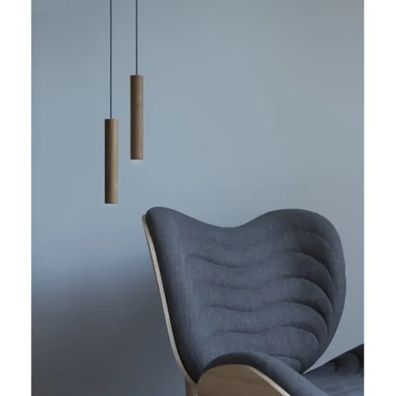Chimes taklampa, mörk ek 22cm