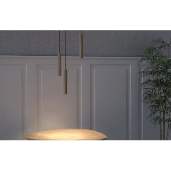 Chimes taklampa, mörk ek 22cm