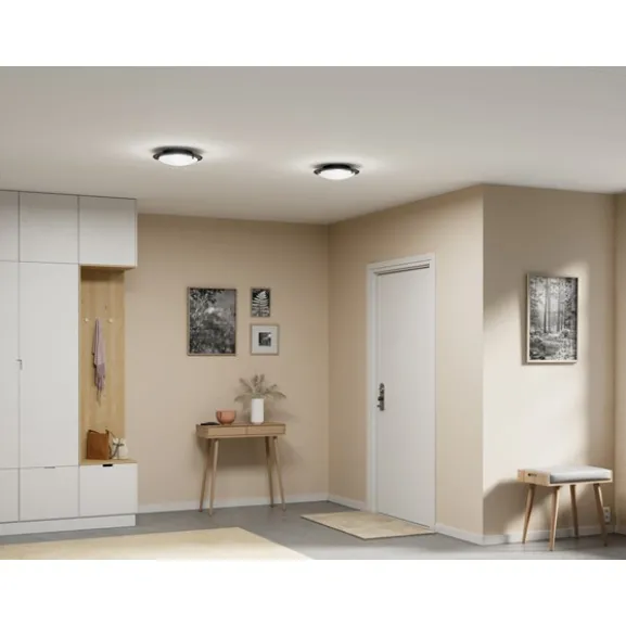 Cirklo plafond, svart 30cm