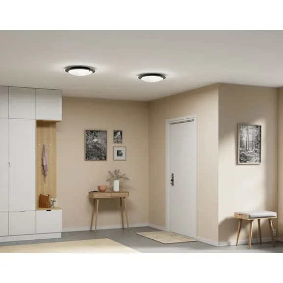 Cirklo plafond, svart 40cm