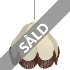 Clara taklampa, beige/brun