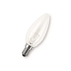 Classic B kronljus E14 11W, klar